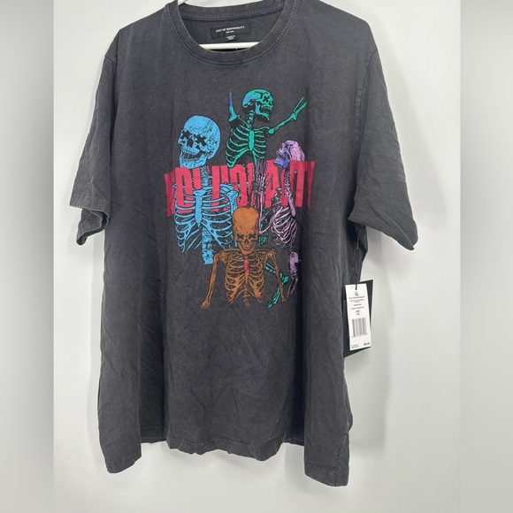 NWT Cult of Individuality Skeleton Graphic T Shirt Black Men's XXL - Picture 1 of 5